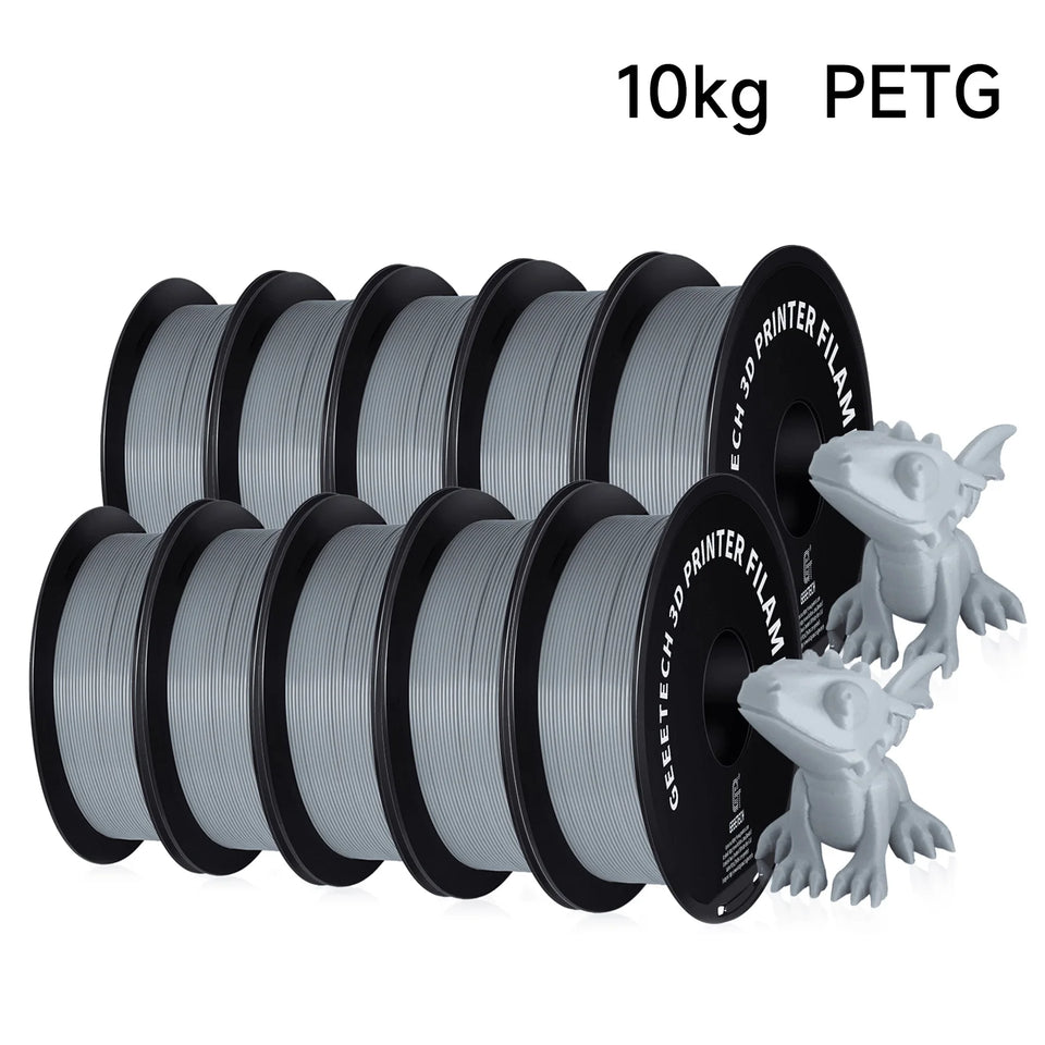 Geeetech PETG 10 Rolls Filament 3d print wire Vacuum Packaging 1KG/roll 1.75mm 100% Filament for most FDM 3D printer