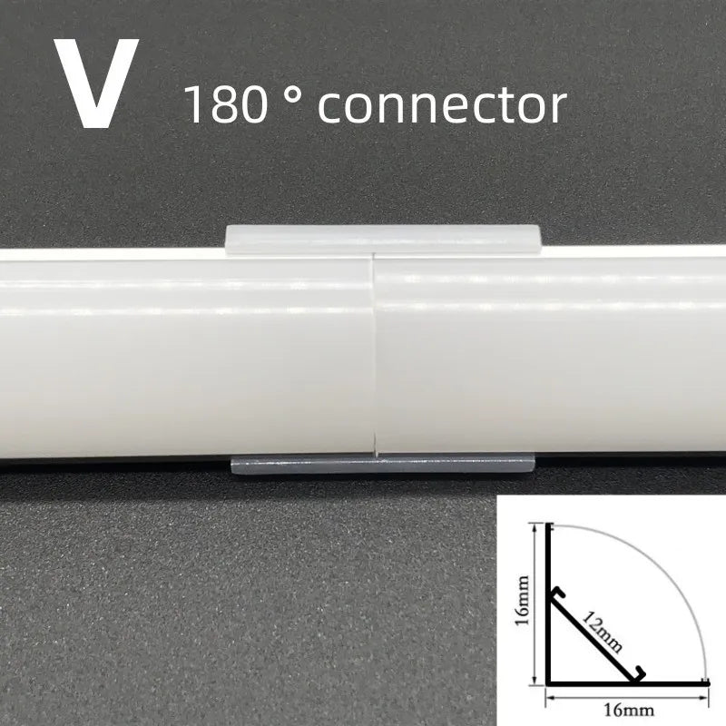 1-30pcs/Lot perfil aluminio led Corner Aluminium Profile Channel Holder for LED Strip Light Bar Cabinet Lamp Kitchen Closet