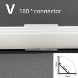 1-30pcs/Lot perfil aluminio led Corner Aluminium Profile Channel Holder for LED Strip Light Bar Cabinet Lamp Kitchen Closet