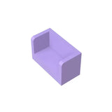 10Pcs 23969 Panel 1X2X1 Rounded Corner 2Sides Building Blocks MOC Accessories Compatible with Brick Children Toys