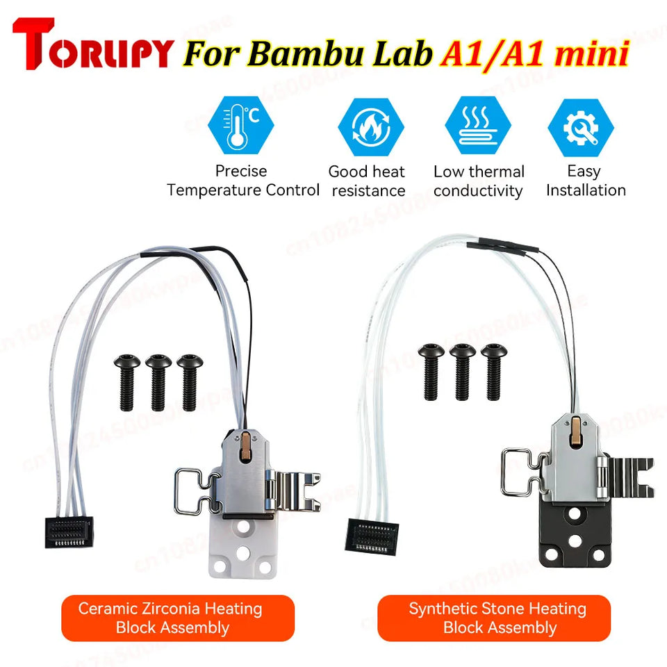 For Bambu Lab A1/A1mini Hotend Heating Assembly High-Temp Resistant Quick ReleaseThermal Insulation Extruder Kit 3DPrinter Parts