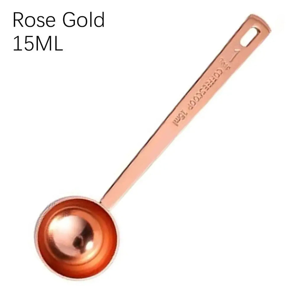 High-quality Stainless Steel Measuring Spoon Blending Thicken Coffee Scoop 5/10/15/20/30ML Powder Spoon Coffee