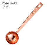 High-quality Stainless Steel Measuring Spoon Blending Thicken Coffee Scoop 5/10/15/20/30ML Powder Spoon Coffee