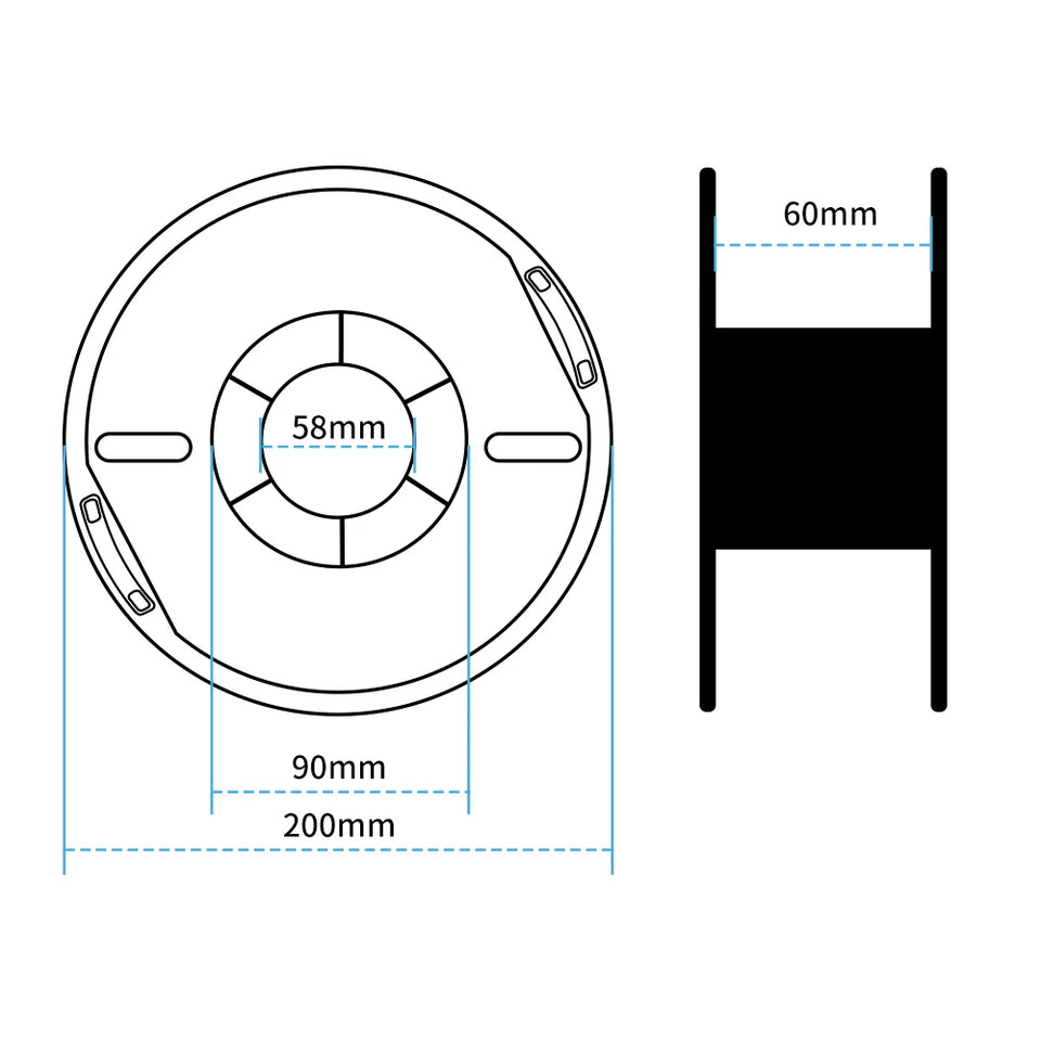 KINGROON Silk Dual-color PLA Filament 3D Printer 1.75mm 11/22 lbs Silk PLA Filament Plastic Materials 3D Printing Special Color