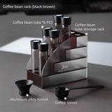 Coffee Beans Storage Container Tube Display Rack Tea Bottle Glass Single Dose Espresso Accessory Coffeware Set Barista Tool Gift