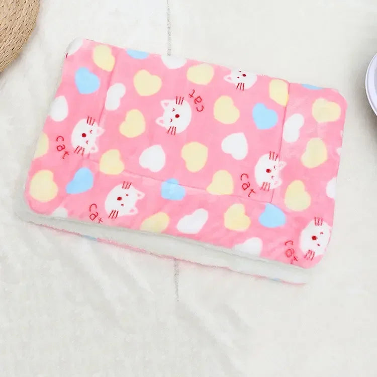 Four Seasons Universal Cat Litter Pet Mat Soft Cat and Dog Sleeping Mat Blanket Thickened Pet Mat Dog Kennel Non-slip Cushion
