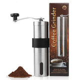 Steel Manual Coffee Grinder S/L Portable Travel Camping Coffee Bean Grinder