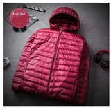 2023 New Arrivals Men's Fashion Hooded Puffer Jackets Autumn Winter Keep Warm White Duck Down Casual Men Down Coat