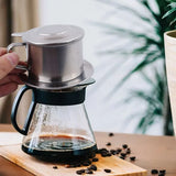 Authentic Vietnamese 50ml/100ml Coffee Pot, Stainless Steel Drip Filter Coffee Maker, Enjoy Traditional Coffee Brewing At Home