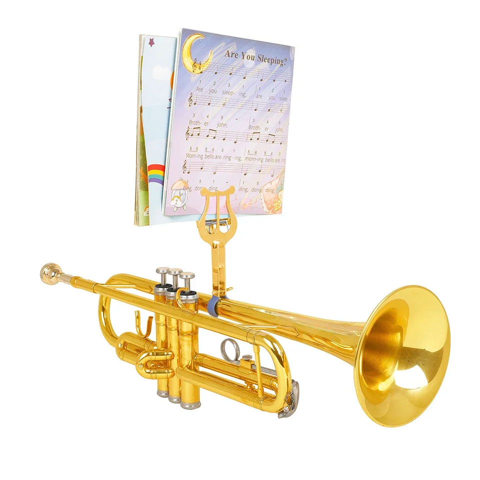 Music Stands Trumpet Flute Winds Alto Saxophone Portable Marching Sheet Golden Music Stands Musical Instruments Accessory