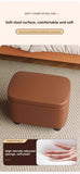 Shoe Cabinets Shoe Stool Upholstered Shoe Bench Storage Ottoman Seat Entryway Hallway Living Room Soft Padded Faux Leather