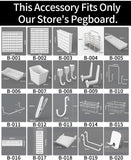 Neat Plastic Pegboard  Desk Organizer with Multiple Accessories for Home Office, Craft Room and Garage Display