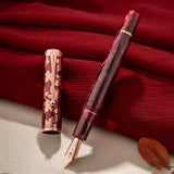 Hongdian N8S Acrylic Fountain Pen EF/F/M//Nib Writing Pen &Converter, Gray, Green, Red