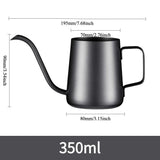 Pour Over Kettle Gooseneck Spout Coffee Tea Pot 12OZ for Coffee Maker Carafe, Camping Coffee Pot for Travel Coffee Maker Outdoor