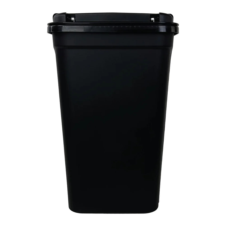 7.6 Gallon Touch Top Trash Can Durable Plastic Wastebasket Indoor Use Easy Clean Garbage Bin Office Bedroom Dorm Room