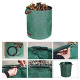 120-500L Garden Yard Waste Bag Foldable Leaf Sack Weed Trash Can Waterproof Reusable Trash Storage Container Garden Supplies New