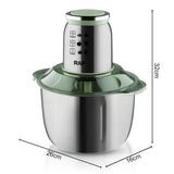 5L Electric Meat Grinder Stainless Steel Garlic Chopper Meat Mincer 1000W Food Processor Blender Machine for Kitchen Mixer 220V
