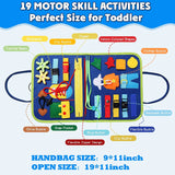Montessori Toddler Busy Board,Autism Sensory Toys，Educational Activity Motor Skills Baby, Life Skills Learning Toys for Kids