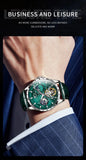 OLEVS 6689 Original Brand Men's Watches Starry Sky Disk Waterproof Luminous Automatic Mechanical Wristwatch Moon Phase Man Watch