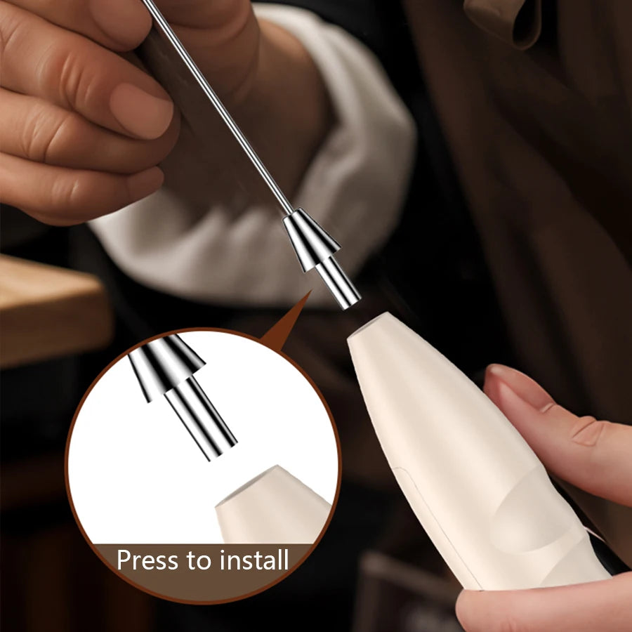 Mi Milk Frother Handheld Foam Maker For Latte Mini Whisk Coffee Cappuccino Frappe Matcha Hot Chocolate Egg Beater Drink Mixer