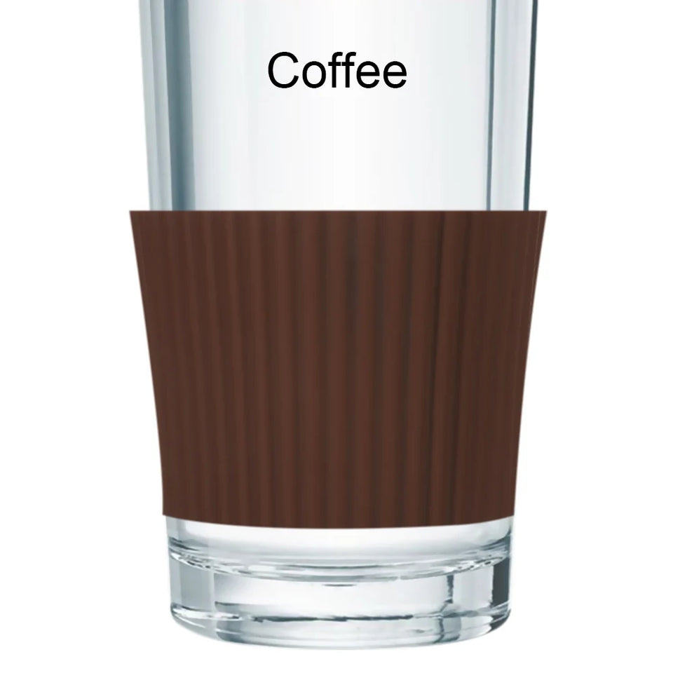 Silicone Cup Sleeve Heat Insulation Bottle Sleeves Non-slip Mug Sleeve Glass Bottle Cover For Mugs Ceramic Coffee Cups Wraps