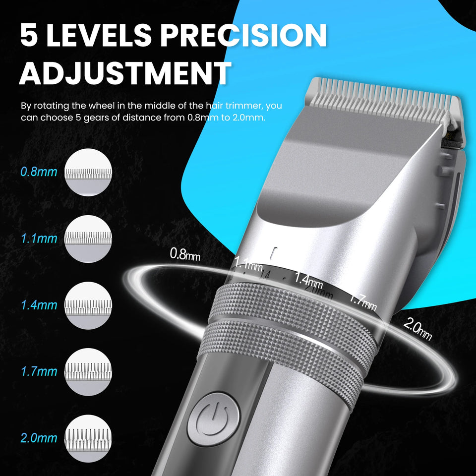 Sejoy Electric Hair Clippers Men Professional kit USB Rechargeable Men's Barber Hair Cutting Machine Beard Trimmer For Men Kids