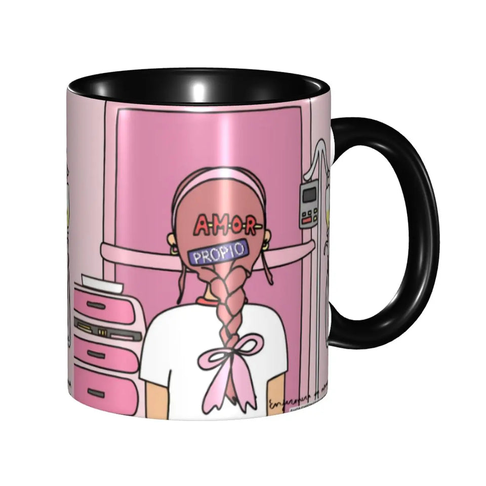 Pink Doctor Nurse Coffee Mugs DIY Customized Enfermera En Apuros Ceramic Milk Tea Mug Cup