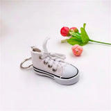 3D Canvas Sneaker Tennis Shoe Keychain Blue Pink Black White Sports Shoes Keyring Bag Ornaments Car Trinket Keyring Accessories