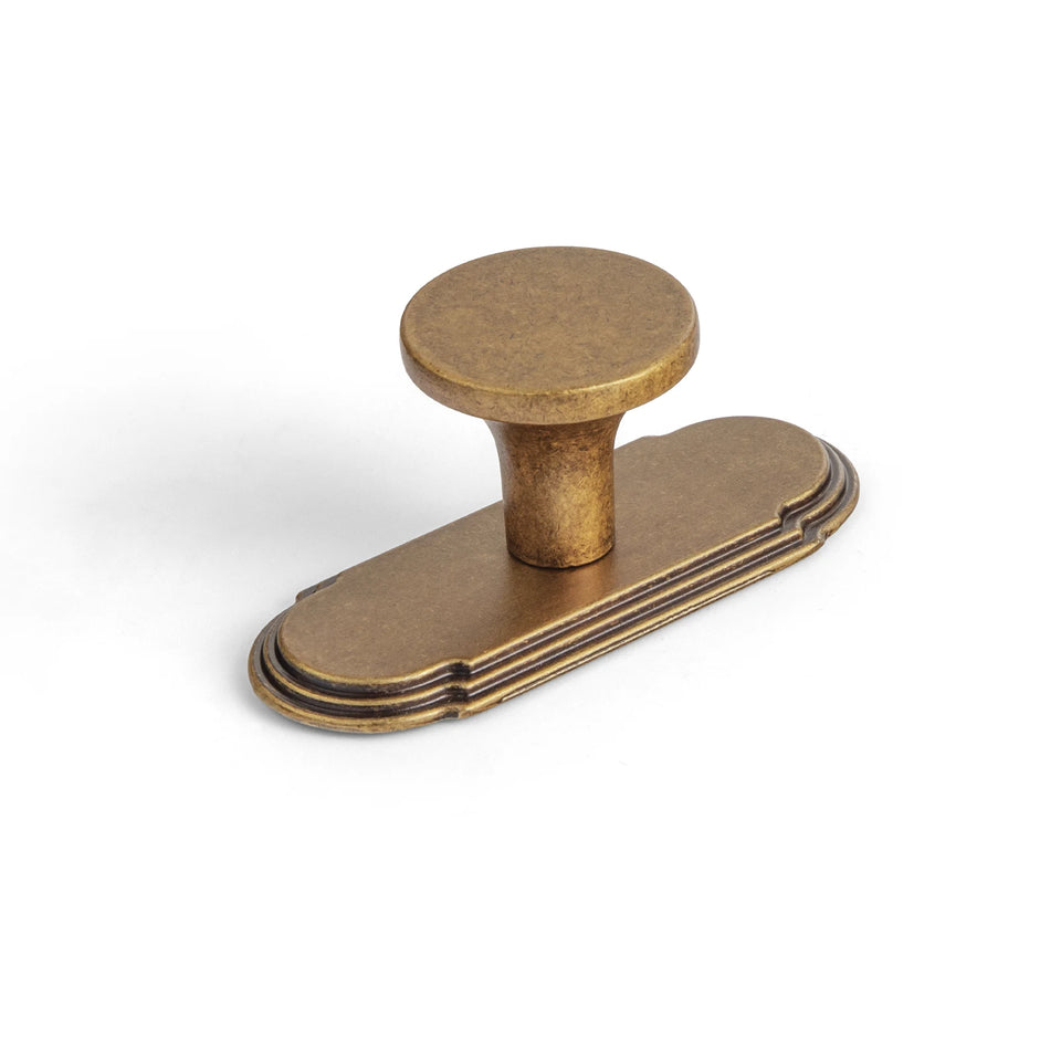 Antique Brass Cabinet Knobs Drawer Handles Zinc Alloy Pulls Mid-Century Modern Hardware for Kitchen and Bathroom Cupboard