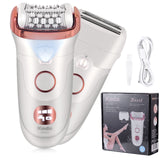 Keda Women's Electric Hair Remover Roller Washable Home Use Hair Removal Device with Private Clip And Light
