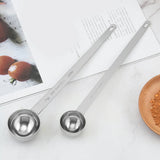 1PCS 5/10/15/20/25/30ml Long Handle Coffee Measuring Spoon Stainless Steel Coffee Spoon Stirring Spoon Coffee Accessories