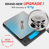 Digital Food Kitchen Scale Upgraded 3000g 0.1g High Accuracy Mini Pocket Scale with Tare Function for Cooking Baking Jewelry Me