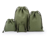 Cotton Drawstring Storage Bag White Canvas Bags for Candy Gift Package Pouch Reusable Home Sundries Organize Dustproof Sacks