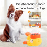 Little yellow duck pet leaking device pet interactive toys educational training device pet feeding device puppy leaking toys