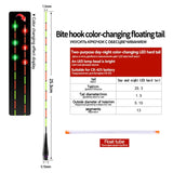 1PC LED Gravity Sensor Float Tail+1 Tube LED Light Buoy Color Change Tail Luminous Ocean Electric Fishing Tackle Accessories
