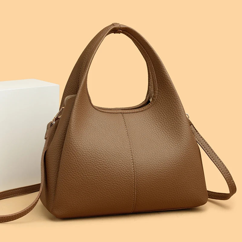 Luxury Casual Tote Women Bag High Quality Leather Ladies Handbag Shoulder Crossbody for Women 2025 Large Vintage Bags Sac A Main