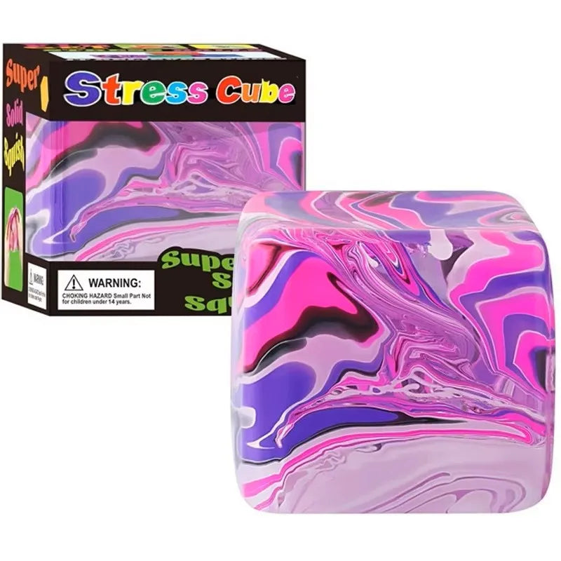 2026 NeeDo# Nice Cube Sensory Squeeze Toy with Super Solid Squish Stress Relief Anxiety Sensory Tool - 2.17" Cube New