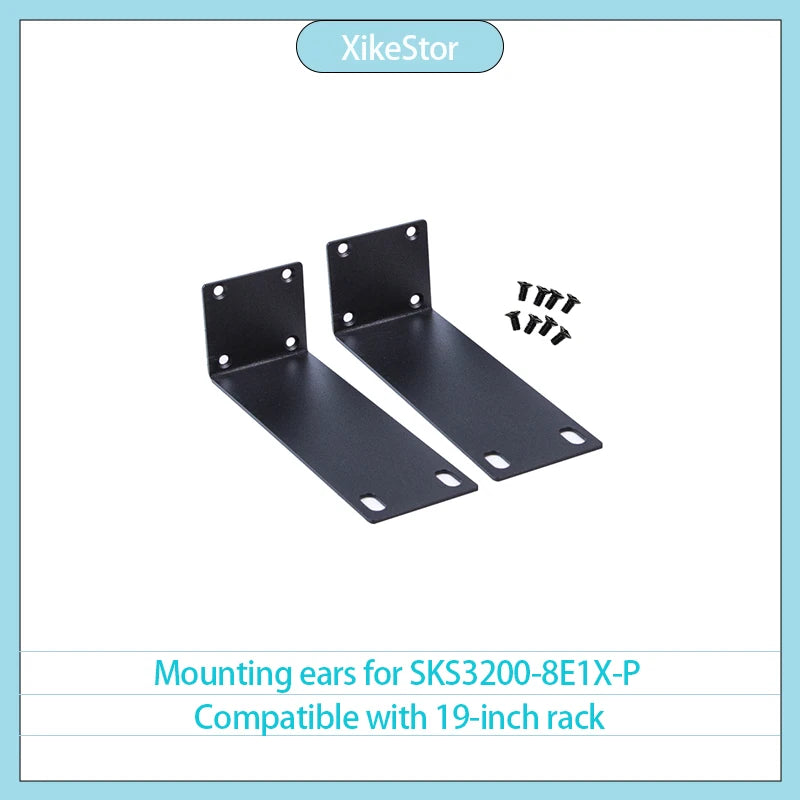 XikeStor Rack Ears for SKS3200-8E1X-P A pair of mounting ears compatible with the switch