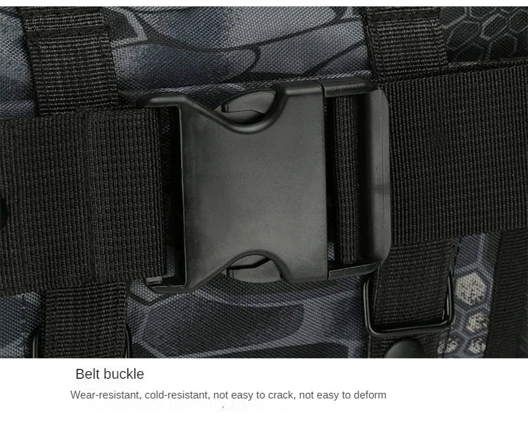 Outdoor Hiking Waist Bag 600D Waterproof Oxford Climbing Shoulder Bags Fishing Camping Hiking Pouch Chest Bag