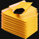 10-50Pack Kraft Bubble Mailers Self-Sealing Paper Envelopes Waterproof Cushioned Padded Foam Shipping Bags for Packaging