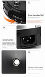 ‌13L Commercial Heavy Duty Pressure Cooker,Restaurant Grade Electric Steamer,Breakfast Buffet Auto Keep Warm Function