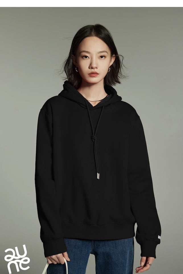 Women Plush Hoodies Sweatshirt 2024 Autumn Long Sleeve Loose Hooded Sweatshirt Versatile Leisure Multicolor Warm Pullover Tops