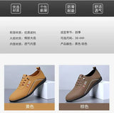 Retro Leather Shoes for Men Summer 2025 New Outdoor Lightweight Men's Loafers British Peas Shoes Men's Moccasins Tenis Masculino