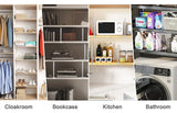 8/4/2pcs Transparent Closet Shelf Dividers – Clear Wardrobe Organizers for Clothing, Books & Storage