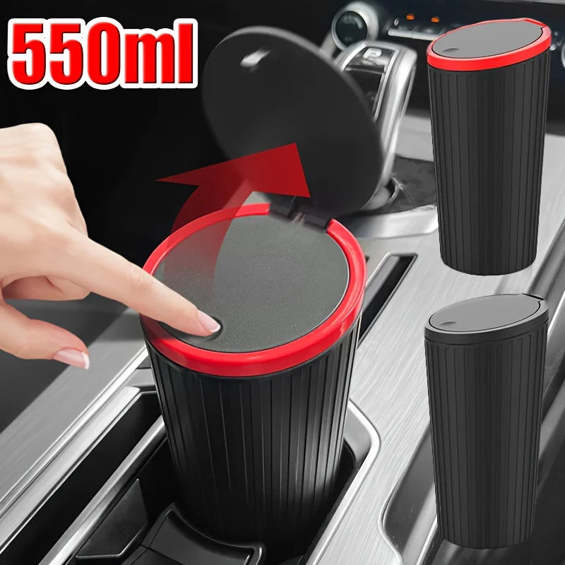 Universal Car Trash Bin Can Mini Auto Dust Organizer Car Interior Rubbish Bag Garbage Container Storage Box Bucket Auto Accessor
