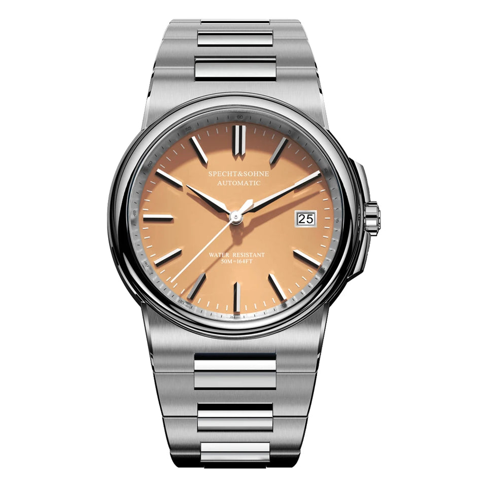 Specht&Sohne New Arrivals Blue Automatic Mechanical Watches For Men 38MM Stainless Steel Waterproof Classic Elegant Watch 50M