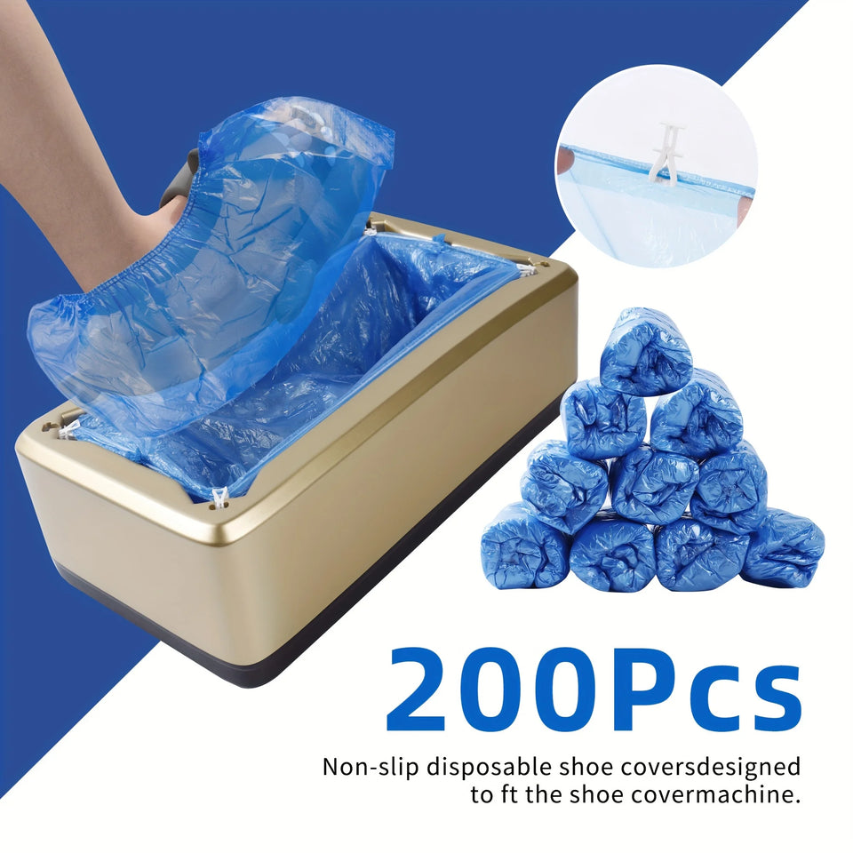 New Automatic Shoe Cover Dispenser 200 Disposable Shoe Covers Waterproof And Non slip Very Suitable For Indoor And Outdoor Use