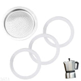 367A Efficient Coffee Maker Replacement Set With Gaskets Seals And Aluminium Filter