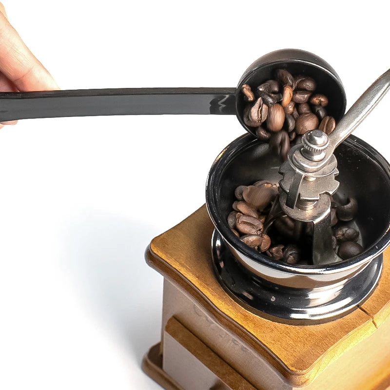 Dual-use Scoops Coffee Spoon 2 In 1 Measuring Spoon 10g Standard Powder Press Scoop Coffee Machine Accessories Kitchen Tools