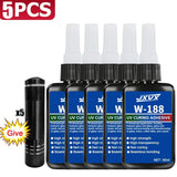 1.76oz UV Resin kits with lamp Epoxy Resin Glue  waterproof, UV-enhanced curing DIY Jewelry Making High Transparency Fast Drying High Hardness For Bonding Glass Metal Wood DIY Crafts Decor 1-5pcs.